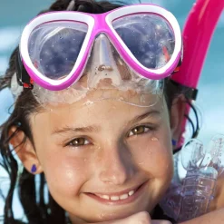 Findway Kinder Taucherbrille mit 180° Panorama, verstellbarem Silikonband