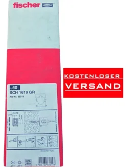 Fischer 50 Stück Schelle SCH 16-19 GR, 68019