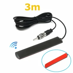 F72 Kfz Auto Radioantenne FM Antenne, Patch für Windschutzscheibe, 3m Kabel