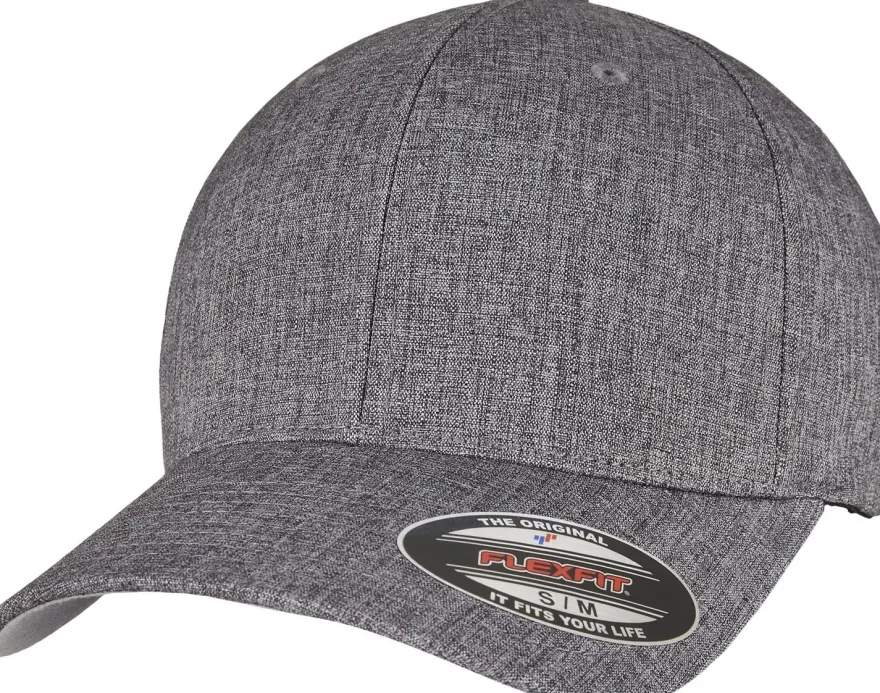 Flexfit Cap Heatherlight CAP Melange Dark Grey