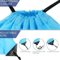 flintronic Kordelzugbeutel Sporttasche, Wasserdichter Schwimmbeutel Rucksack