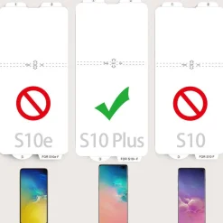 Flip Case Samsung S10 Plus Magnet Cover Aufstellbar Ständer Hülle Schale Folie
