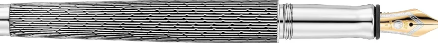 Füllfederhalter Waldmann Tango, schwarz Imagination Dekor (Goldfeder)