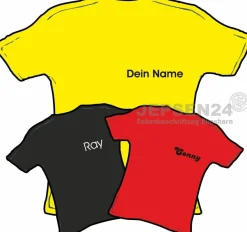 Flock Beschriftung, Text Name, Flock zum aufbügeln 15cm länge - einzeilig