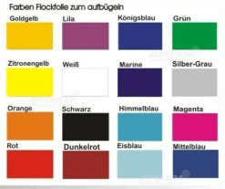 Flock Beschriftung, Text Name, Flock zum aufbügeln 15cm länge - einzeilig