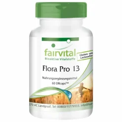 Flora Pro 13 - 60 DRcaps® -Enthält 13 verschiedene Bakterienstämme - fairvital