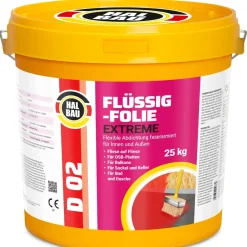 Flüssigfolie Außen 4-100Kg Wasserdicht Abdichtfolie Dichtmasse Dusche Balkon Bad D02