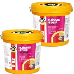 Flüssigfolie Außen 4-100Kg Wasserdicht Abdichtfolie Dichtmasse Dusche Balkon Bad D02