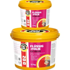 Flüssigfolie Außen 4-100Kg Wasserdicht Abdichtfolie Dichtmasse Dusche Balkon Bad D02