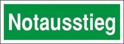 Fluchtweg Notausgang Schild Aufkleber nachleuchtend - selbstklebend - ASR A1.3