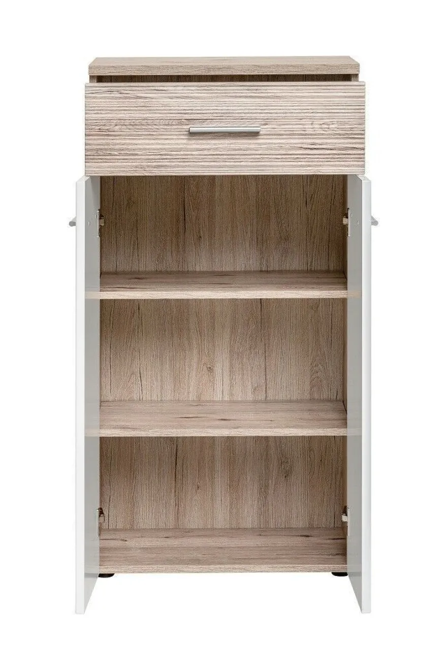 Flurgarderobe Garderoben Schuhschrank Wandpaneel Gustavo VIII Spiegel Hochglanz