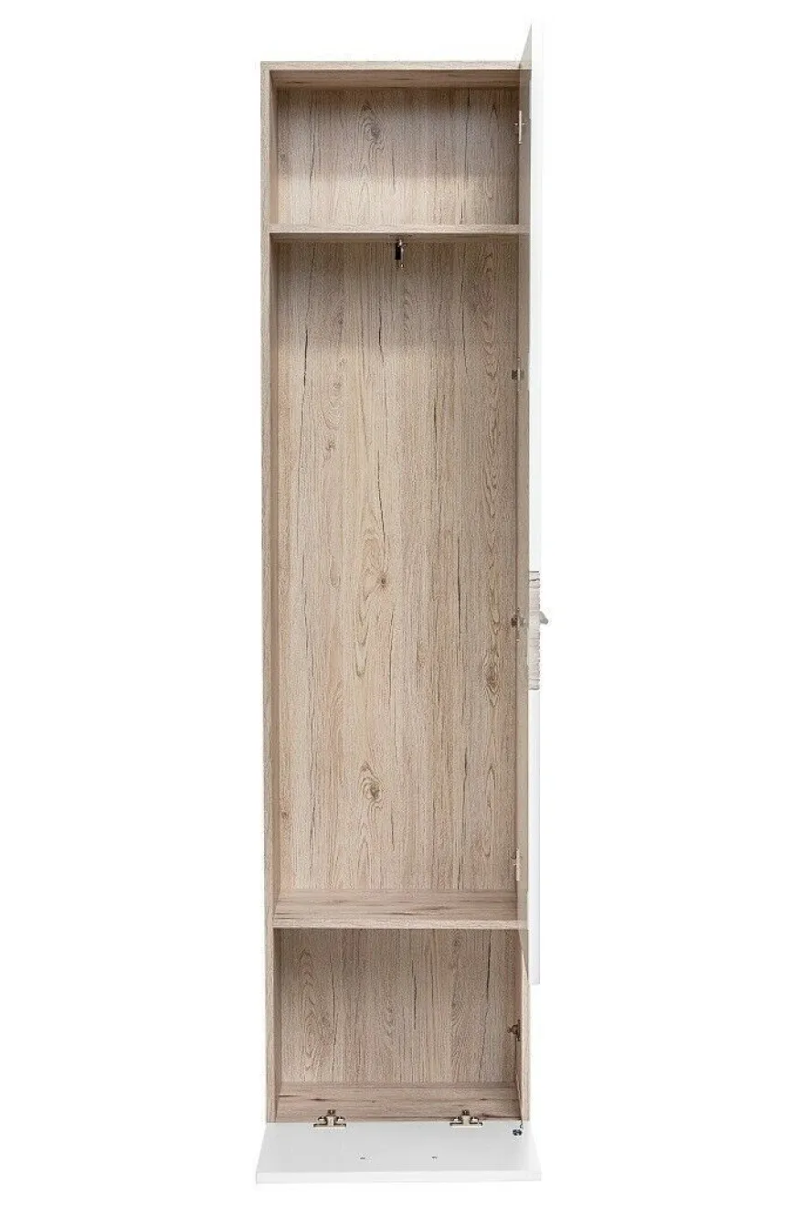 Flurgarderobe Garderoben Schuhschrank Wandpaneel Gustavo VIII Spiegel Hochglanz