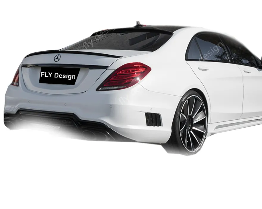FLY für Mercedes w222 spoiler amg body kit lèvre trunk lip becquet aileron alettone