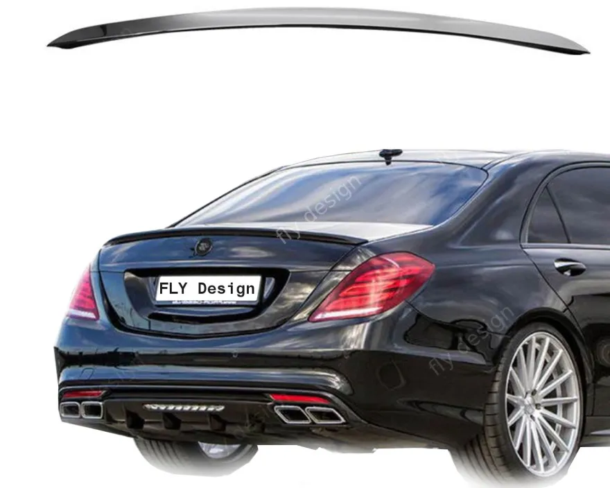 FLY für Mercedes w222 spoiler amg body kit lèvre trunk lip becquet aileron alettone