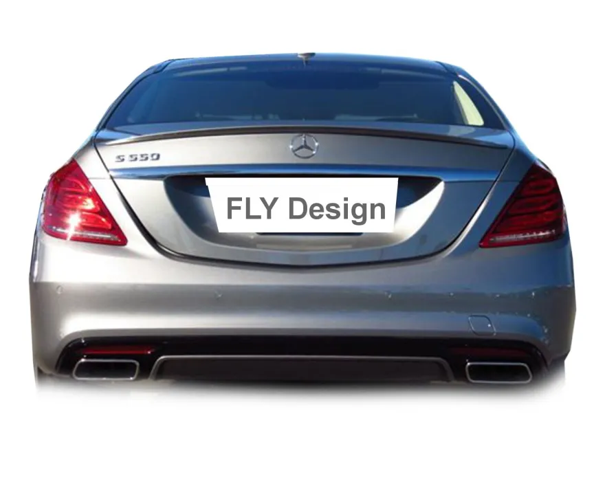 FLY für Mercedes w222 spoiler amg body kit lèvre trunk lip becquet aileron alettone