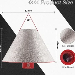 Focstol Diamant Fasenbohrer 82mm M14 - Zum Formen und Vergrößern von Löchern in