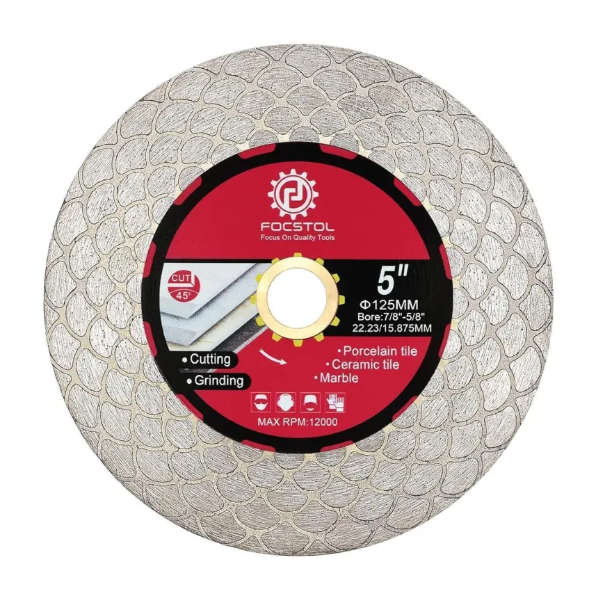 Focstol Diamant Trennscheibe 125mm - Fliesentrennscheibe für Porzellan