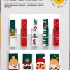 folia 22955 Holzklammern 9 Stück X-Mas Weihnachtsmotive