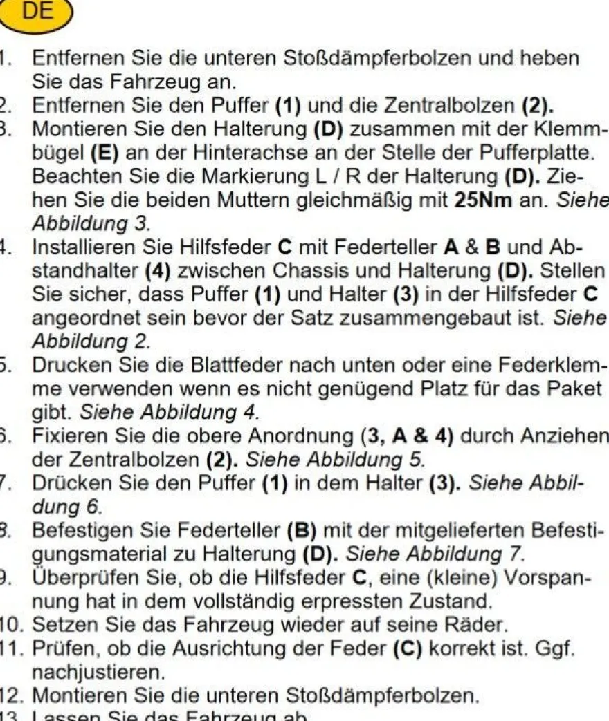 Ford Transit VII Allrad 4x4 310 330 350 MAD Zusatzfedern HA HV-068210