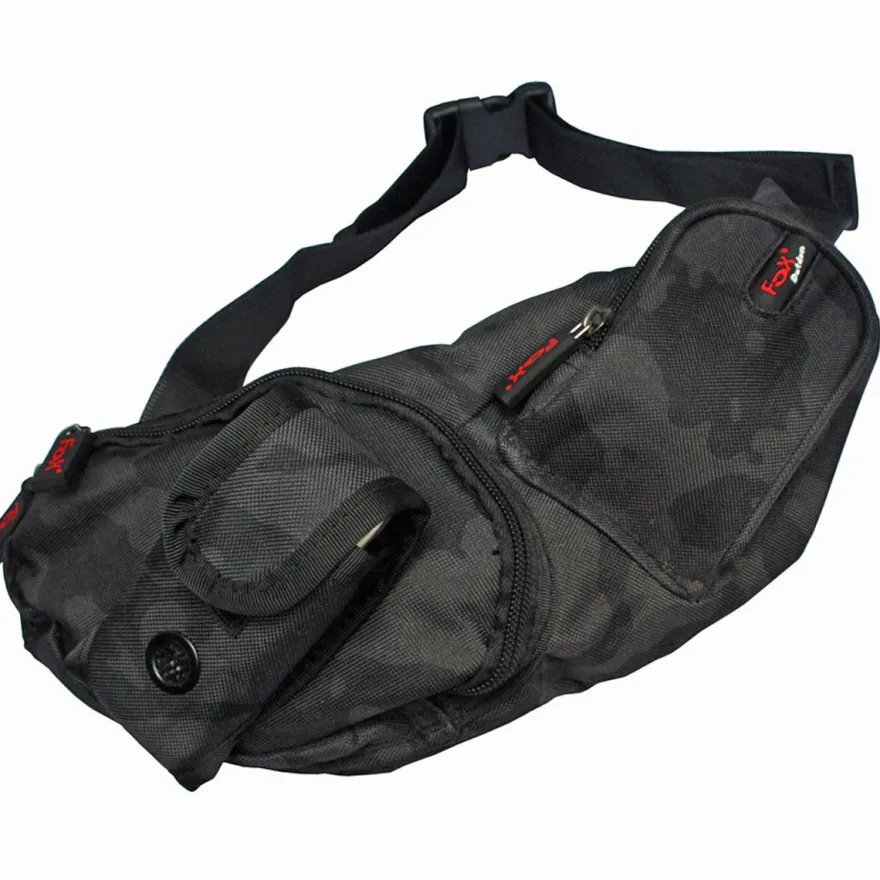 FoxOutdoor Hüfttasche Bauchtasche mit Handyfach night camo verstellbarer Hüftgurt