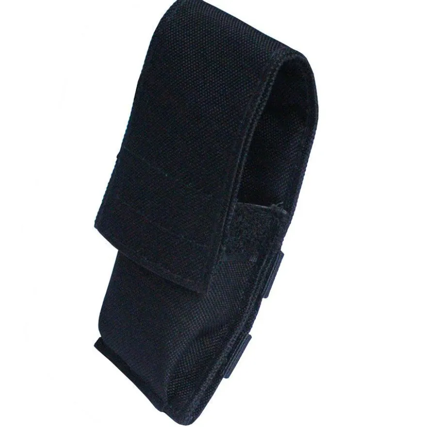 FoxOutdoor Messer Etui Nylonetui Holster quer und längs tragbar schwarz 15x6x4 cm