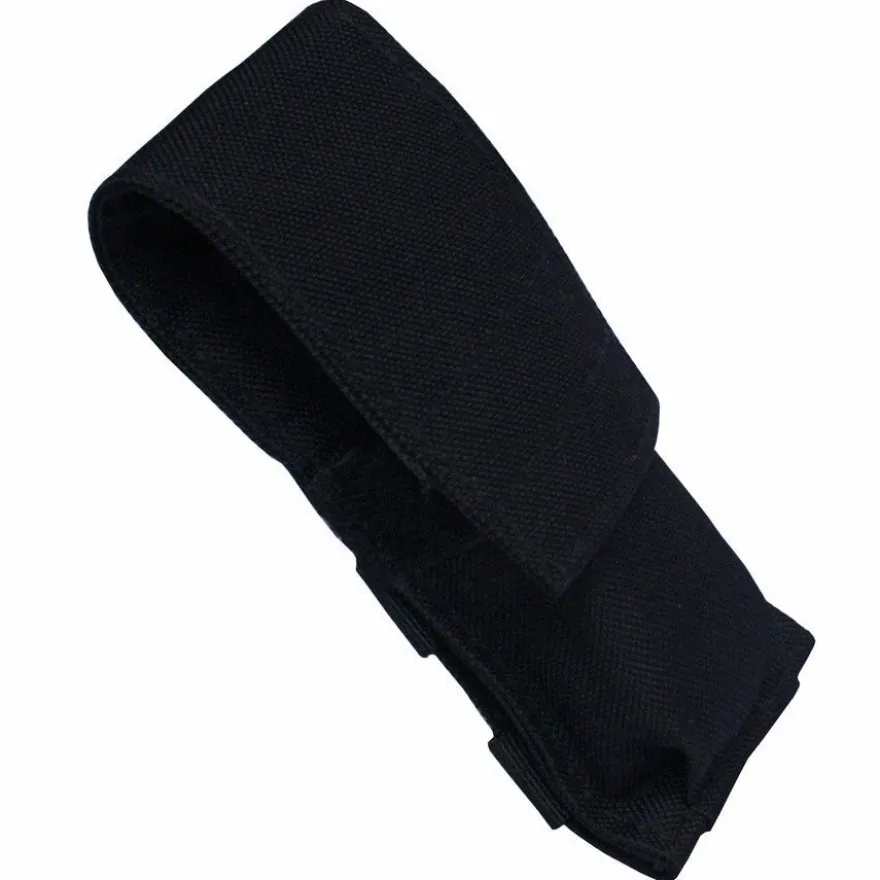 FoxOutdoor Messer Etui Nylonetui Holster quer und längs tragbar schwarz 15x6x4 cm