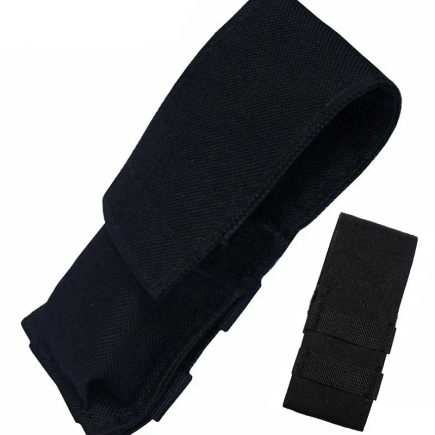 FoxOutdoor Messer Etui Nylonetui Holster quer und längs tragbar schwarz 15x6x4 cm