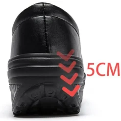 Frauen Ladung Schlupfen Lassige Schuhe Damen Pu Leder Arbeiten Plattform