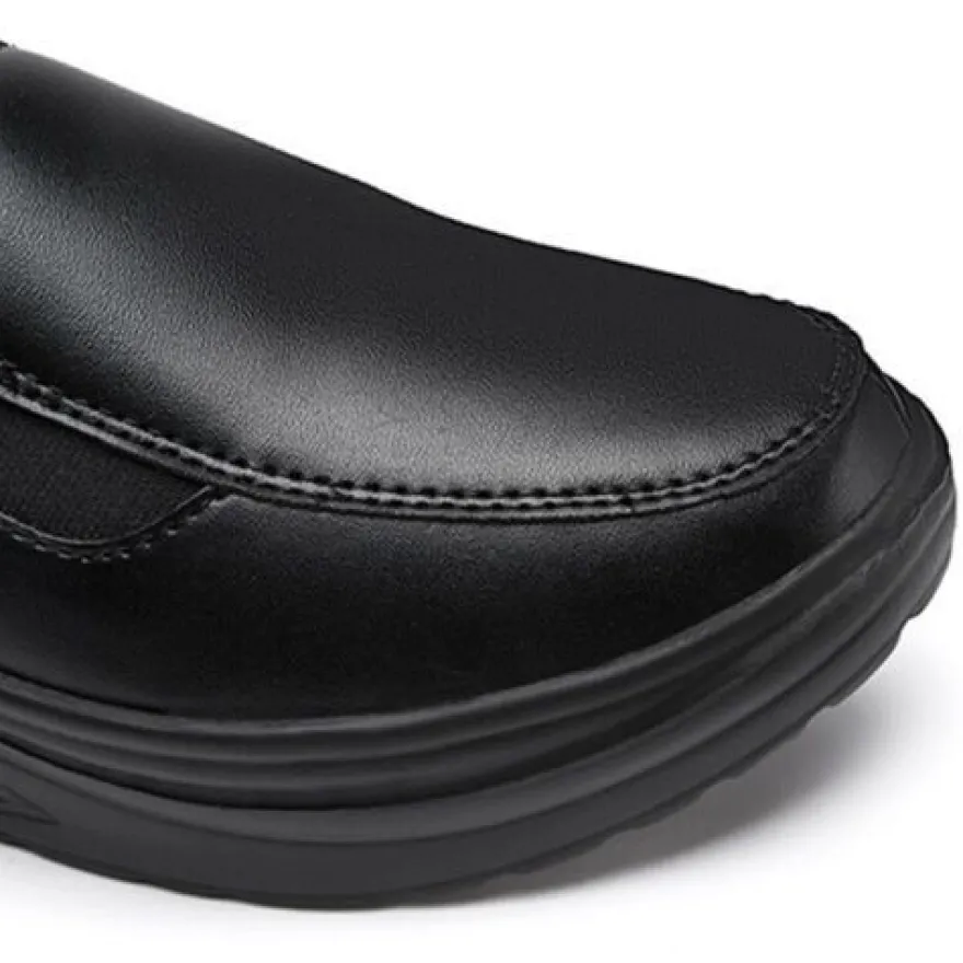 Frauen Ladung Schlupfen Lassige Schuhe Damen Pu Leder Arbeiten Plattform