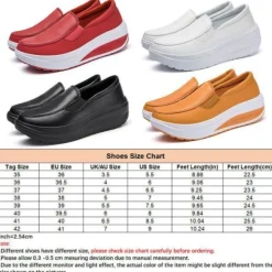 Frauen Ladung Schlupfen Lassige Schuhe Damen Pu Leder Arbeiten Plattform