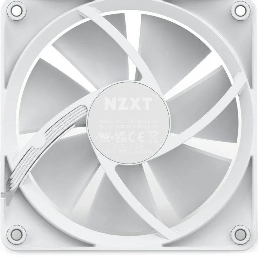 F120 RGB Single 120x120x26 (weiß, Einzellüfter, ohne Controller)