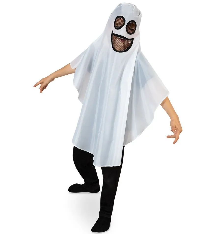 FRIES Geist Spucky Kinder Umhang Haube Halloween Gespenst 104-140
