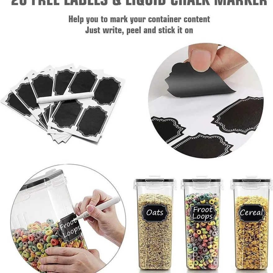 Frischhaltedosen Vorratsdosen Müsli Zucker Luftdicht Set 2,5 l 8 Stk