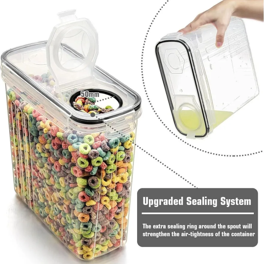 Frischhaltedosen Vorratsdosen Müsli Zucker Luftdicht Set 2,5 l 8 Stk
