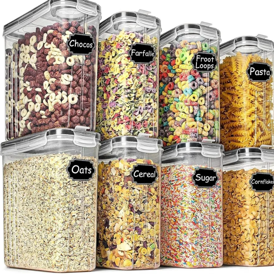 Frischhaltedosen Vorratsdosen Müsli Zucker Luftdicht Set 2,5 l 8 Stk