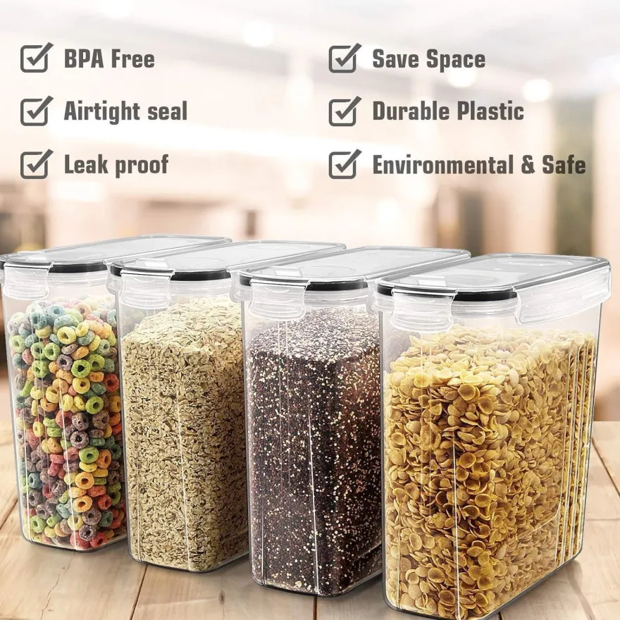 Frischhaltedosen Vorratsdosen Müsli Zucker Luftdicht Set 2,5 l 8 Stk