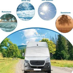 Frontscheibenabdeckung für Mercedes Sprinter 2006-2018, wasserdicht, Thermo