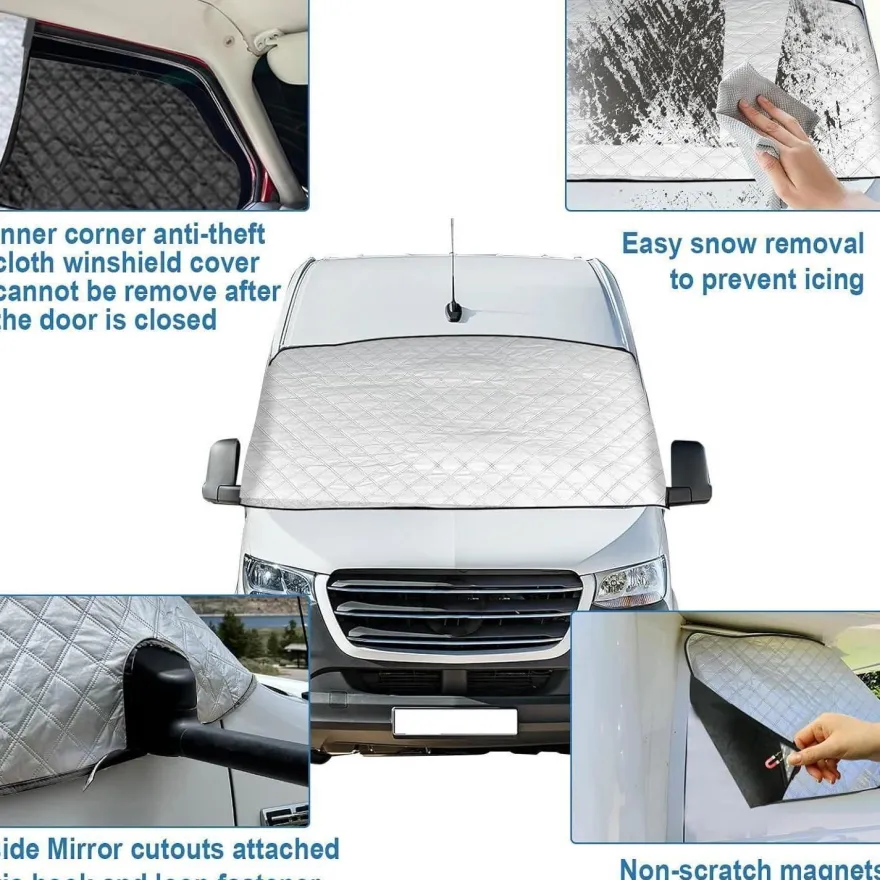 Frontscheibenabdeckung für Mercedes Sprinter 2006-2018, wasserdicht, Thermo