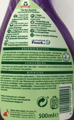 Frosch Lavendel Hygiene-Reiniger 8 x 500 ml (Gr. 500ml)