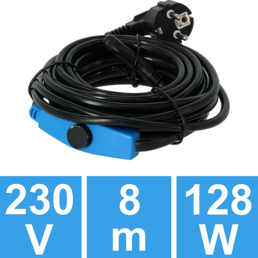 Frostsafe Heizkabel 8m?128 Watt