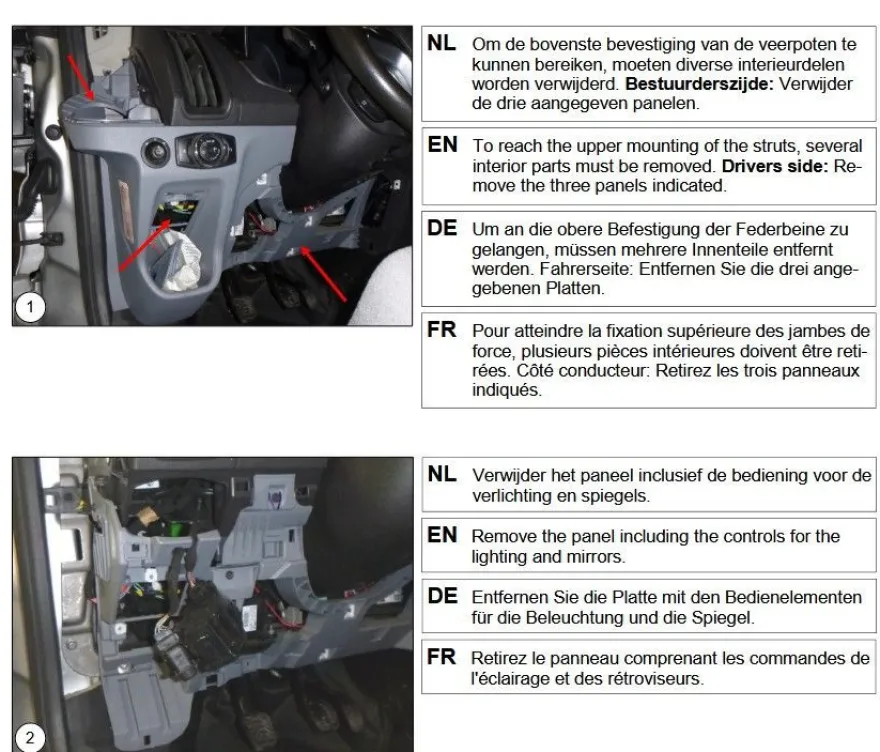 für Transit VII V363 4x4 Allradantrieb MAD verstärkte Höherlegungsfedern 30mm VA