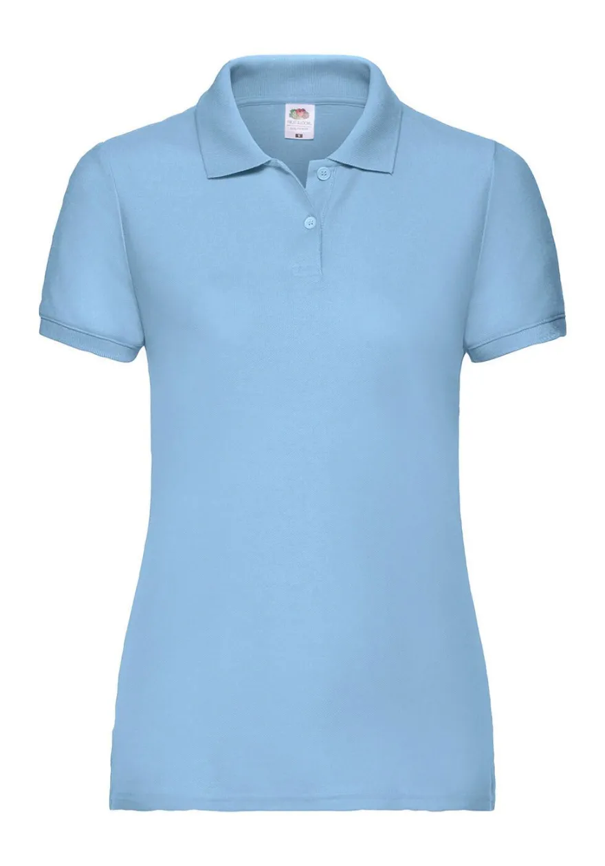 Fruit of the Loom Damen dünnes Poloshirt Polo Mischgewebe 63-212-0 NEU