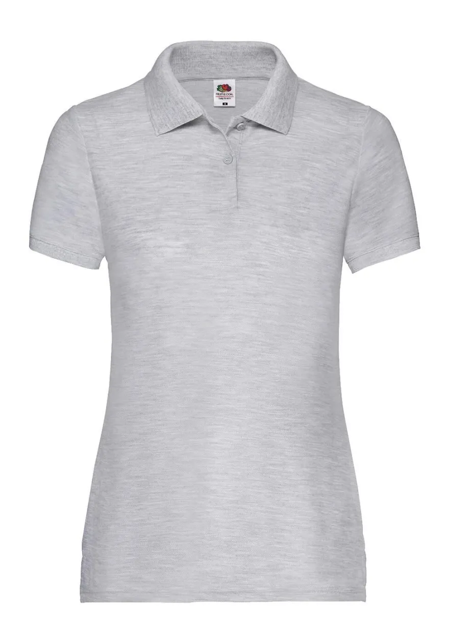 Fruit of the Loom Damen dünnes Poloshirt Polo Mischgewebe 63-212-0 NEU