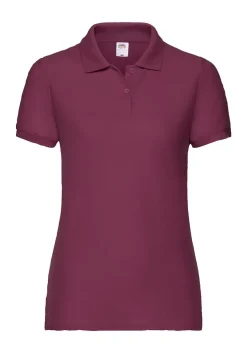 Fruit of the Loom Damen dünnes Poloshirt Polo Mischgewebe 63-212-0 NEU