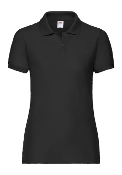 Fruit of the Loom Damen dünnes Poloshirt Polo Mischgewebe 63-212-0 NEU