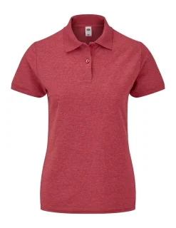 Fruit of the Loom Damen dünnes Poloshirt Polo Mischgewebe 63-212-0 NEU