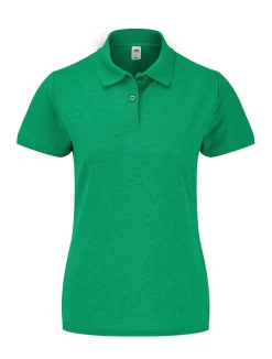 Fruit of the Loom Damen dünnes Poloshirt Polo Mischgewebe 63-212-0 NEU
