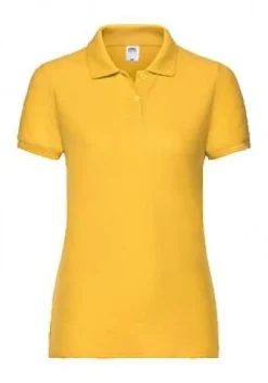 Fruit of the Loom Damen dünnes Poloshirt Polo Mischgewebe 63-212-0 NEU