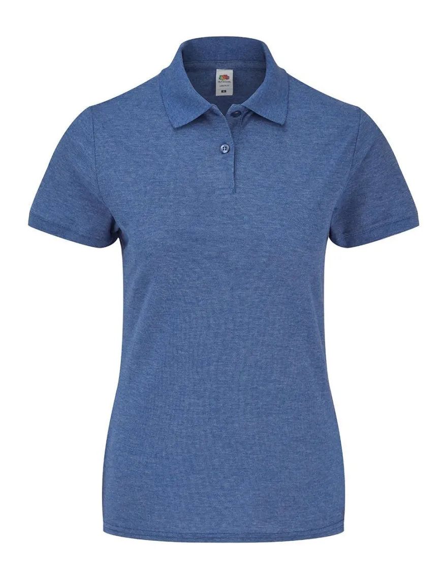 Fruit of the Loom Damen dünnes Poloshirt Polo Mischgewebe 63-212-0 NEU