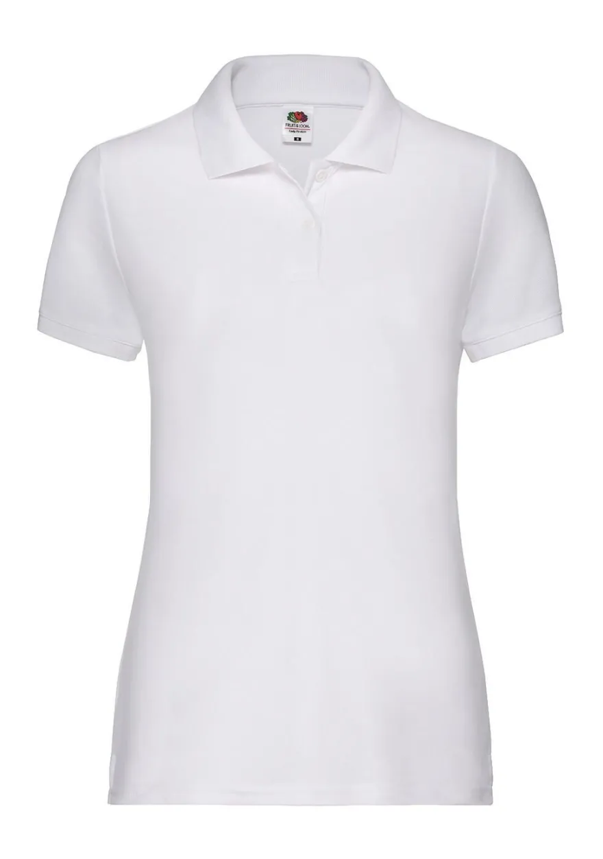 Fruit of the Loom Damen dünnes Poloshirt Polo Mischgewebe 63-212-0 NEU